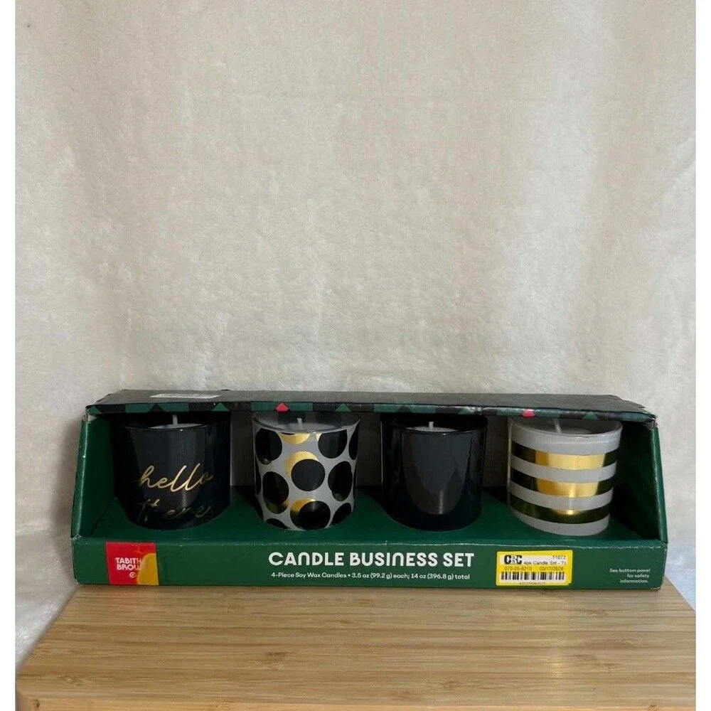 Tabitha Brown for Target 4 Pack Candle Set Soy Wax Home Fragrance Gift